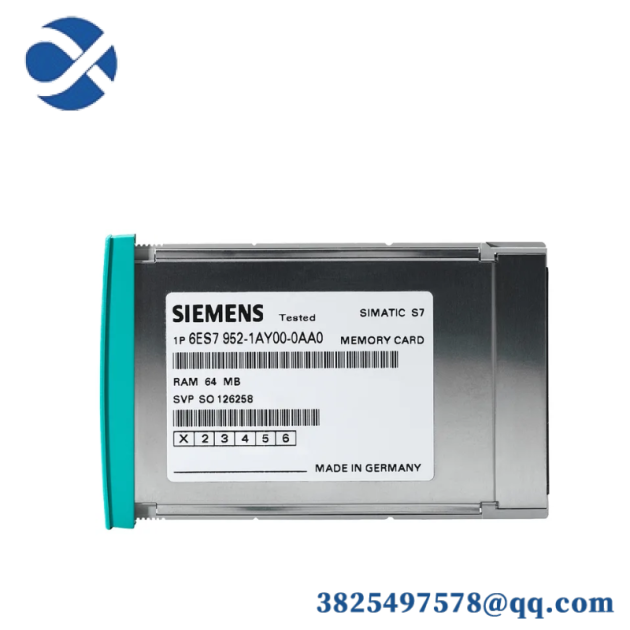 SIEMENS S7, Memory Card 6ES7952-0KF00-0AA0 - Industrial Control Module