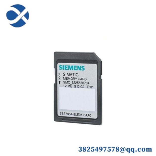 SIEMENS 6ES7954-8LE03-0AA0 Micro Memory Card for S7-1x 00 CPU/SINAMICS, 24 MByte