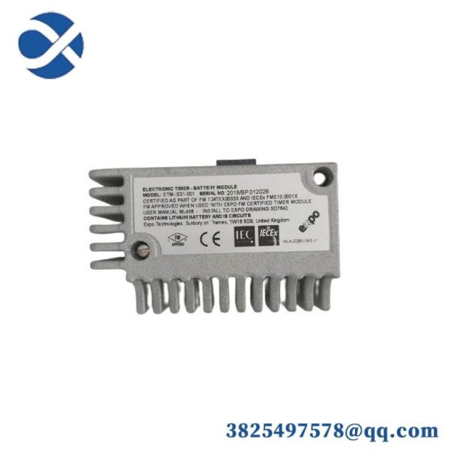 Expo ETM-IS31-001 Battery Module: Advanced Power Supply Solution for Industrial Controls