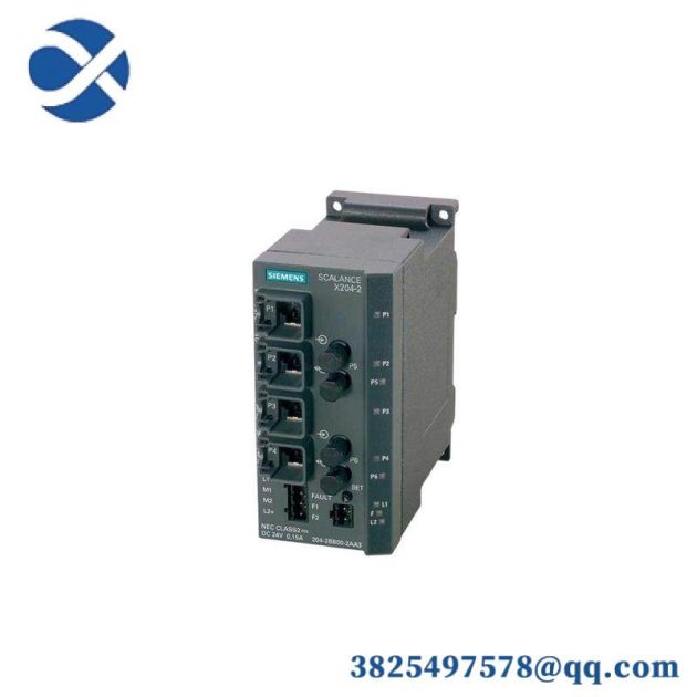 SIEMENS SCALANCE X204-2 Managed IE Switch 6GK5204-2BB10-2AA3, Advanced Networking Solution for Industrial Automation